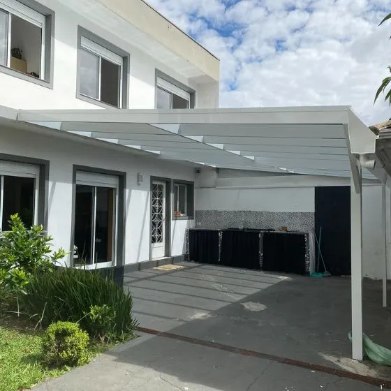 Telhado de Vidro para Sacada em Leme - Projeto 10